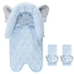 Baby Vision - Hudson Baby Unissex para assento de carro para bebê e capas de alça, elefante azul
