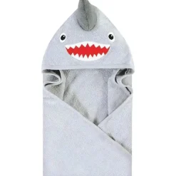 Baby Vision – Hudson Baby unissex bebê algodão animal rosto toalha com capuz, tubarão