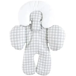 Baby Vision - Hudson Baby unissex assento de carro para bebê inserção de suporte corporal, guingão cinza, tamanho único