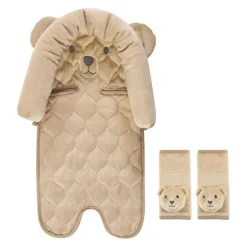 Baby Vision - Hudson Baby Unissex para assento de carro para bebê e capas de alça, Urso Castanho