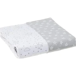 Baby Vision - Lençol de berço 2Pk 28X52 em nuvens cinza