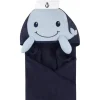 Baby Vision – Little Treasure Unissex Bebê Algodão Toalha com Capuz, Baleia Marinheiro