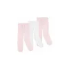 Baby Vision - Luvable Friends meninas meia-calça de nylon, rosa, 2-4T, 3Pk