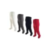 Baby Vision - Meia-calça de algodão menina 4 unidades, vermelho/marinho