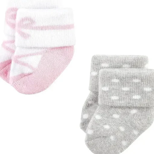Baby Vision - Meias recém-nascidas Little Treasure para meninas, bailarina, 0-6 meses, 8 unidades