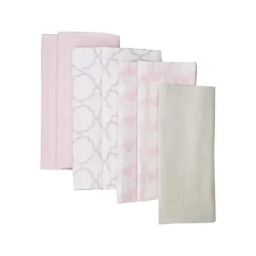 Baby Vision - Panos de arroto de flanela de algodão unissex Hudson Baby 7Pk, Elefante menina