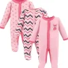 Baby Vision - 3Pk Baby Girl Durma e Brinque, Preemie, Foxy