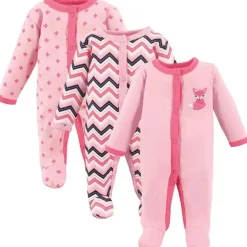 Baby Vision - 3Pk Baby Girl Durma e Brinque, Preemie, Foxy