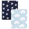Baby Vision - 2Pk Hudson Baby pelúcia e cobertor de lã coral, nuvem