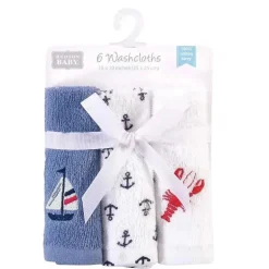 Baby Vision - 6Pk Hudson Baby Toalhas de Algodão Unissex Baby Super Macio, Lagosta