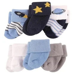 Baby Vision - Terry Sock 6Pk, Space