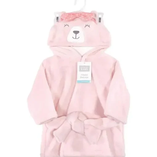Baby Vision Bath - Plush Animal Bathrobe, Bear Girl