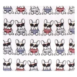 Baby Vision Luvable Friends 4 unidades de flanela recebendo cobertor 30x30 em cachorro francês