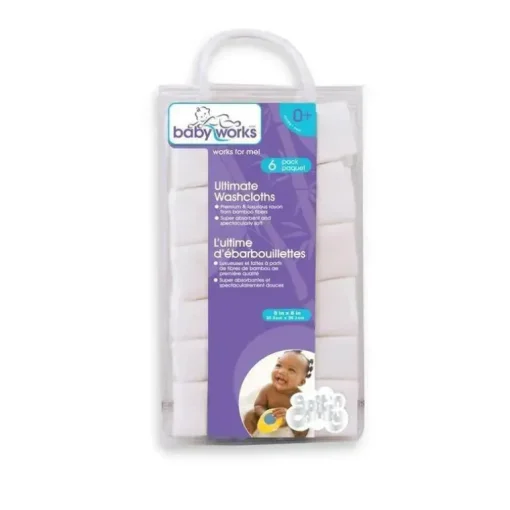 Baby Works 6-Pacotes de Bamboo Ultimate Toalhas