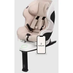 Babyark - G01 Smart Convertible Car Seat, Eggshell Base / Moonlight Seat
