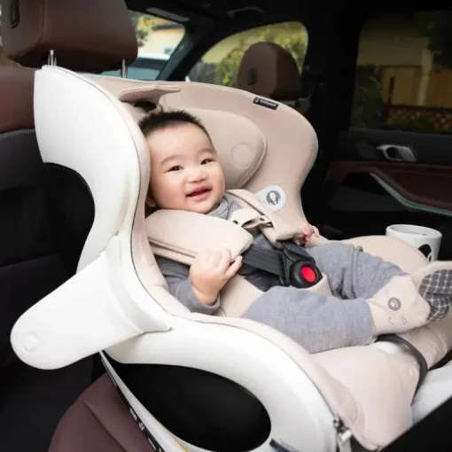 Babyark - G01 Smart Convertible Car Seat, Eggshell Base / Moonlight Seat