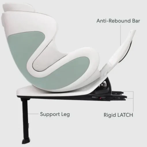 Babyark - G01 Smart Convertible Car Seat, Eggshell Base / Moonlight Seat
