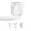 Babyark - Porta-copos branco casca de ovo, branco casca de ovo