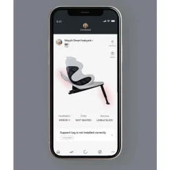Babyark - Smart Convertible Car Seat, Eggshell Base/Glacier Ice Seat