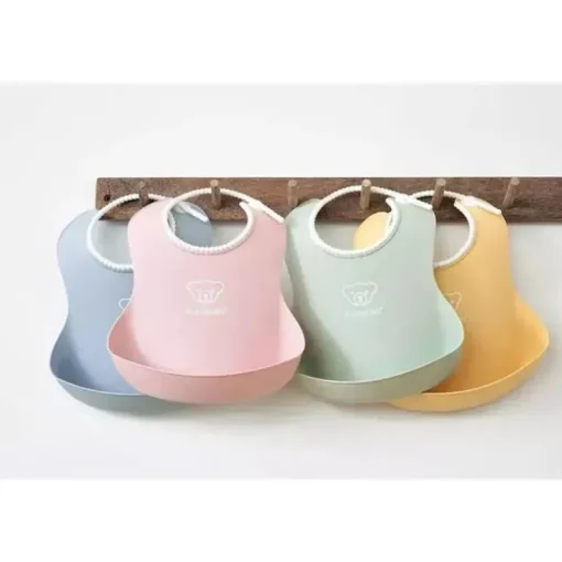 Babybjorn - 2 unidades de babador de bebê em pó verde/ rosa pó