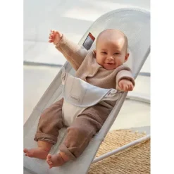 BabyBjorn - Bouncer Balance Soft Mesh, Prata/Branco
