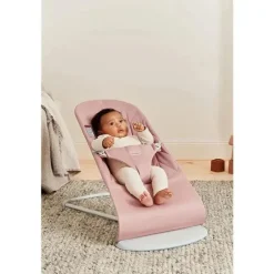 Babybjorn - Bouncer Bliss, tecido, colcha de pétalas, rosa empoeirado