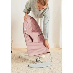 Babybjorn - Bouncer Bliss, tecido, colcha de pétalas, rosa empoeirado