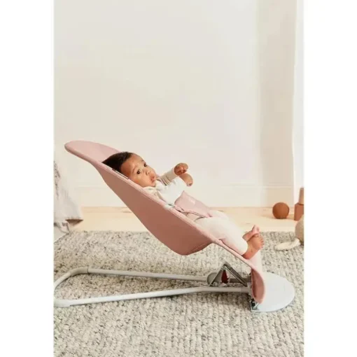 Babybjorn - Colcha de pétalas de algodão Bouncer Bliss, rosa empoeirado