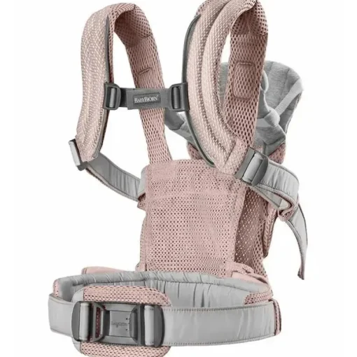 BabyBjorn - Porta-bebês Harmony 3D Mesh, Dusty Pink