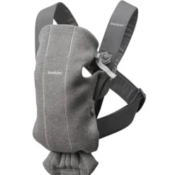 BabyBjorn - Porta-bebês Mini 3D Jersey, cinza escuro