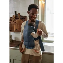 Babybjorn - porta-bebês mini, tecido, índigo vintage