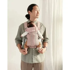 Babybjorn - Porta-bebês Mini Malha 3D, Rosa Empoeirado