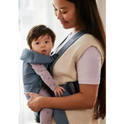 Babybjorn - porta-bebês mini, tecido, índigo vintage