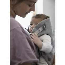 Babybjorn - Porta-bebês Mini 3D Jersey, cinza claro