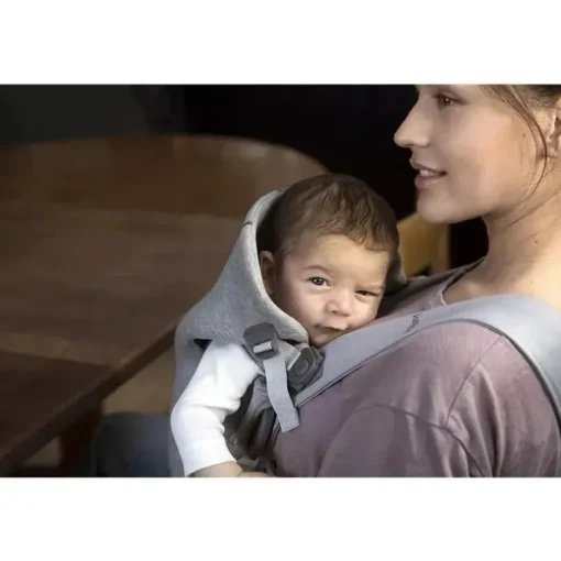 Babybjorn - Porta-bebês Mini 3D Jersey, cinza claro