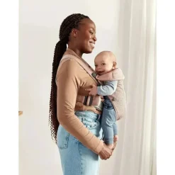 Babybjorn - Porta-bebês Mini Malha 3D, Rosa Empoeirado
