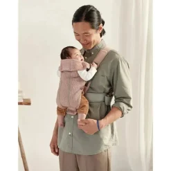 Babybjorn - Porta-bebês Mini Malha 3D, Rosa Empoeirado