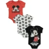 Babyfair - Bodysuits Disney Mickey Mouse Boy 3Pk, Preto