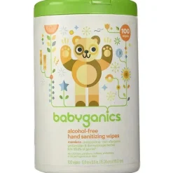 Babyganics - Higienização das mãos 100 lenços umedecidos