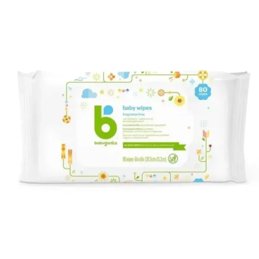 Babyganics - lenços umedecidos sem perfume 80 ct