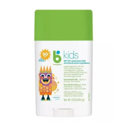 Babyganics protetor solar em bastão sem fragrância FPS 50+