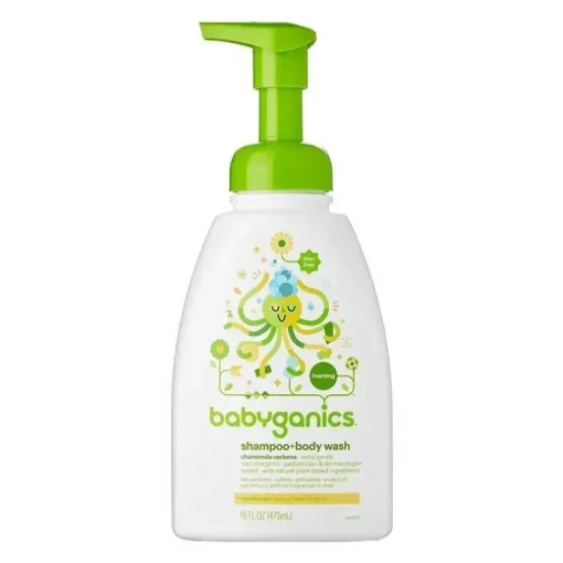 Babyganics shampoo e sabonete líquido camomila verbena 16 onças