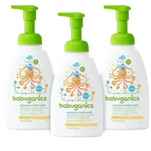 Babyganics shampoo e sabonete líquido camomila verbena 16 onças
