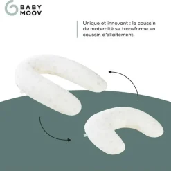 Babymoov - Almofada 2 em 1 B.Love - A almofada orgânica original para gravidez e almofada de amamentação