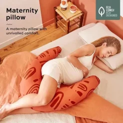 Babymoov - Almofada de gravidez em formato de U B.Love, almofada de maternidade premium, terracota