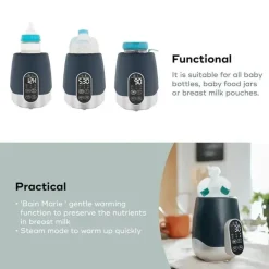 Babymoov - Aquecedor de biberões Duo Smart, 2 em 1 para carro e casa, para leite materno ou fórmula para bebé