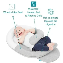 Babymoov Cloudnest Organic Espreguiçadeira Calmante Cinza
