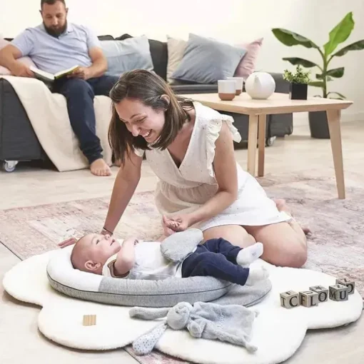 Babymoov Cloudnest Organic Espreguiçadeira Calmante Cinza