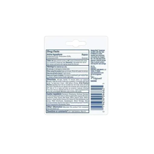 Banana Boat Aloe Vera Com Vitamina E Lip Balm Spf 45 - 0,15 Oz
