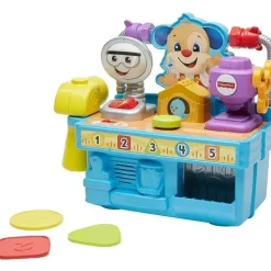 Banco de ferramentas de aprendizagem ocupado Fisher-Price, multicolorido